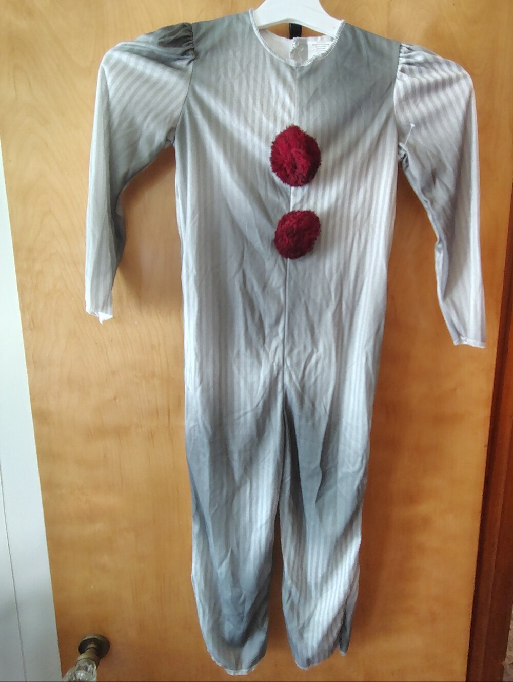 Kids Clown Halloween One-Piece Costume Small 6/7